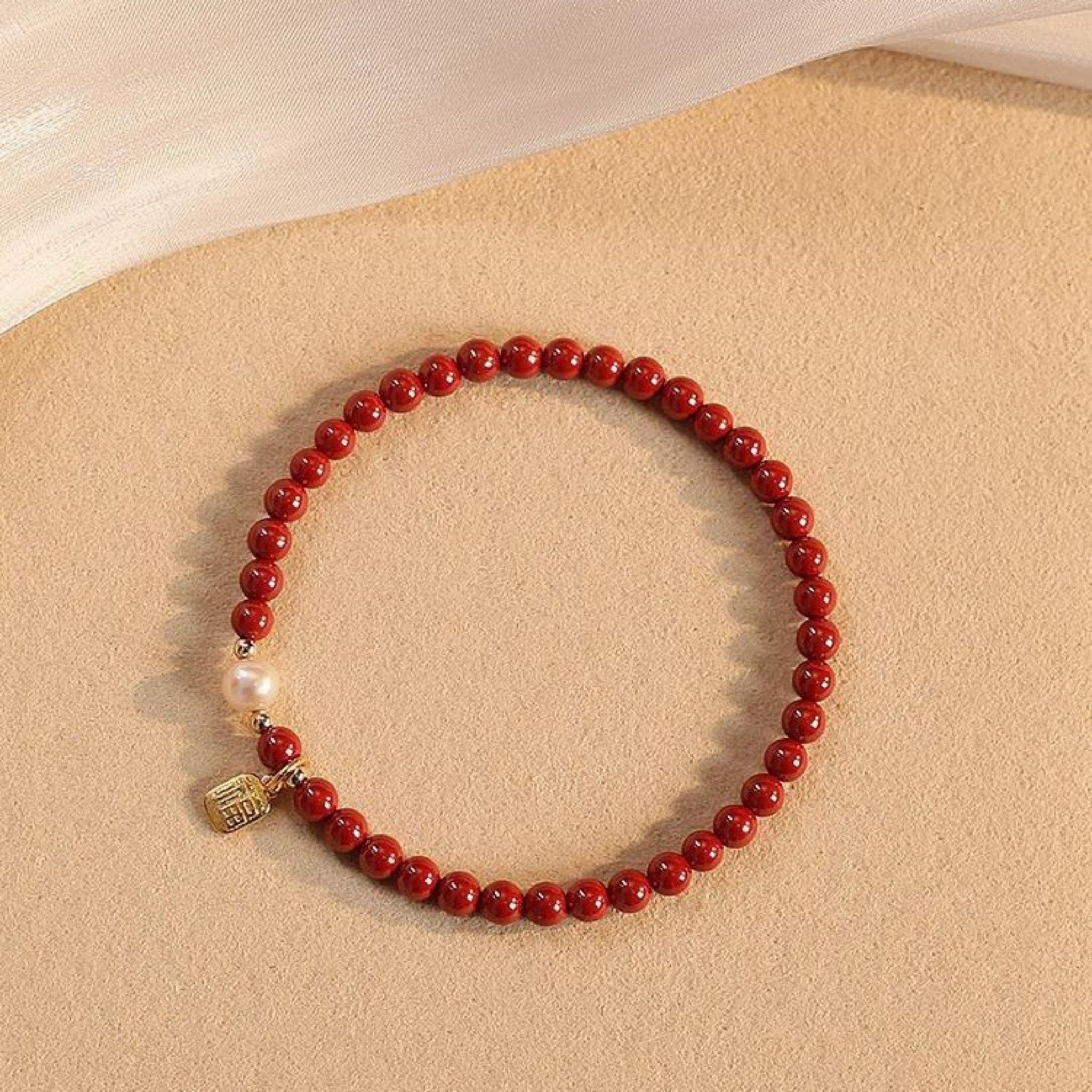 Cinnabar bracelet