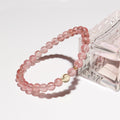 Strawberry Quartz & Citrine Bracelet |Bracelet | Attract Love & Abundance | Natural Healing Crystal Jewelry for Women
