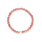 Strawberry Quartz & Citrine Bracelet |Bracelet | Attract Love & Abundance | Natural Healing Crystal Jewelry for Women